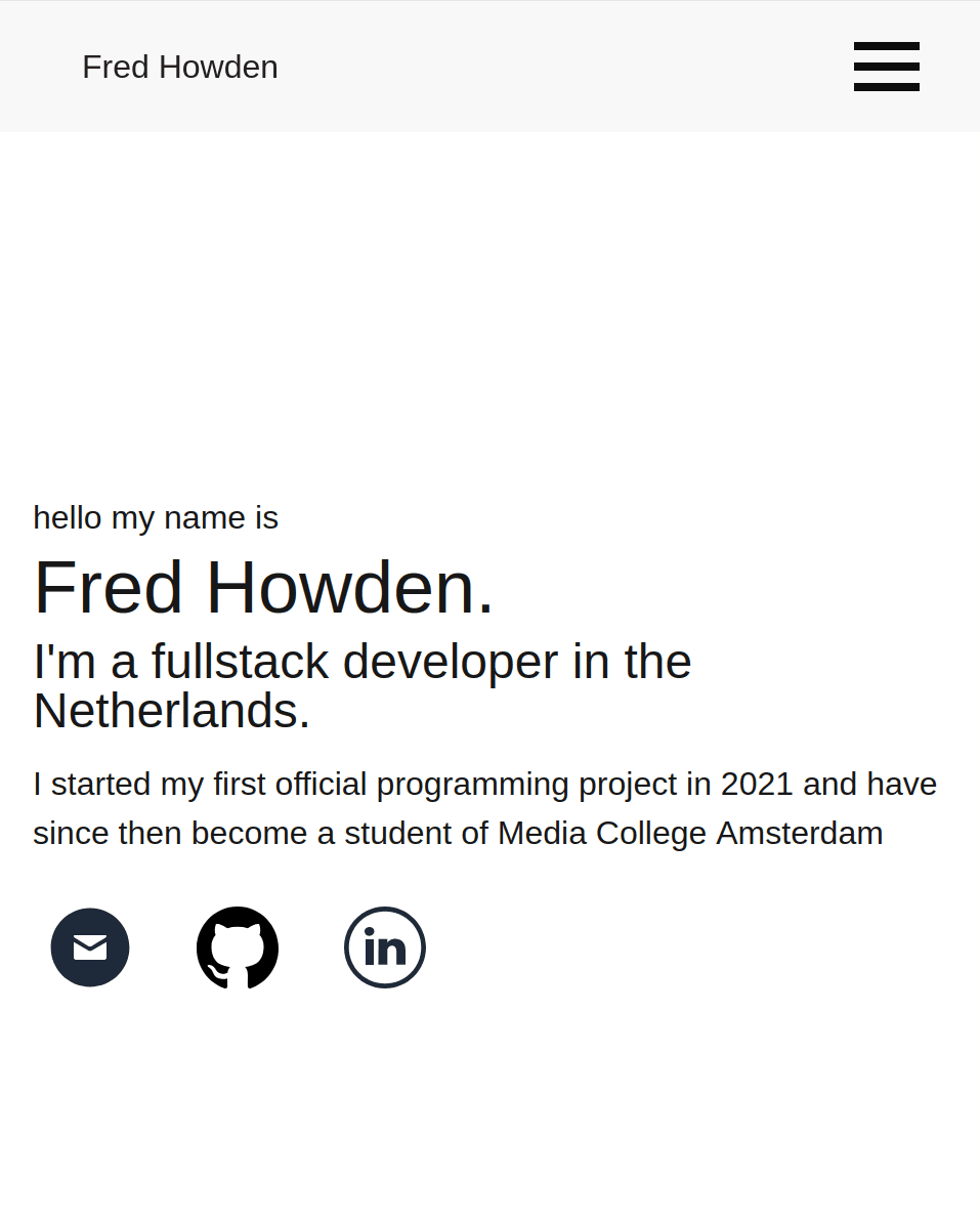 Image of the current website.